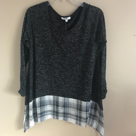 Angels Tops - 2 FOR $15! Plaid Long Sleeve Top